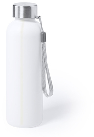Бутылка для воды GLITER с ланъярдом, антибактериальный пластик, 600 мл, 21,2х6,5 см