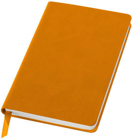 Бизнес-блокнот "Funky", 90*140 мм, оранжевый, серый форзац, мягкая обложка, в клетку (H21214/06/30)