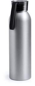 H345986/35 - Бутылка для воды TUKEL, черный, 650 мл,  алюминий, пластик