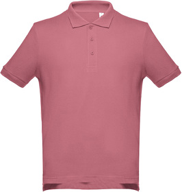 Рубашка-поло мужская ADAM, тёмно-розовый, 100% хлопок, плотность 195 г/м2 (H353000.10)