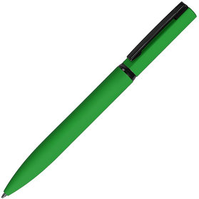H38002/15 - MIRROR BLACK, ручка шариковая, зеленый, металл, софт- покрытие