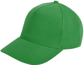 Бейсболка "Optima S", 5 клиньев, металлическая застежка; ярко-зелён; 100% хлопок; плотность 175 г/м2 (H19402/272)