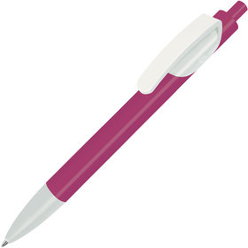 TRIS, ручка шариковая, розовый корпус/белый, пластик (H203/10)