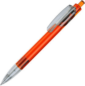 TRIS LX, ручка шариковая, прозрачный оранжевый/прозрачный белый, пластик