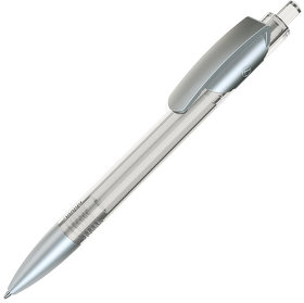 H205/47/90 - TRIS LX SAT, ручка шариковая, прозрачный белый/серебристый, пластик