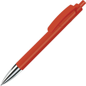 TRIS CHROME, ручка шариковая, красный/хром, пластик