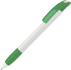 NOVE, ручка шариковая с грипом, зеленый/белый, пластик (H151/15)