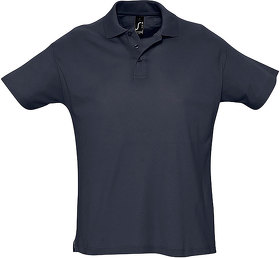 Рубашка поло мужская SUMMER II, тёмно-синий, 100% хлопок, 170 г/м2