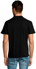 Рубашка поло мужская SUMMER II, чёрный, 100% хлопок, 170 г/м2