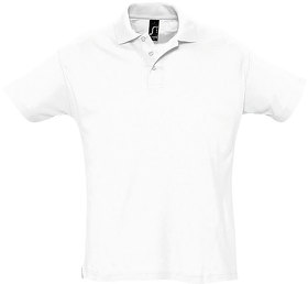 Рубашка поло мужская SUMMER II, белый, 100% хлопок, 170 г/м2