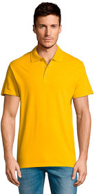 Рубашка поло мужская SUMMER II, жёлтый, 100% хлопок, 170 г/м2