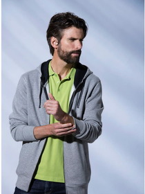 Толстовка мужская Classic Hoody Full Zip, меланж , 85% хлопок, 15% вискоза, 300 грм2