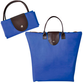 Сумка для шопинга, "Glam UP" ярко синий, 39х29х7, Полиэстер 600D, иск кожа (H8442/24)