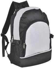 Рюкзак. серый с чёрным, 30х42х13, Полиэстер 600D+1680D, шелкография (H9696/30)