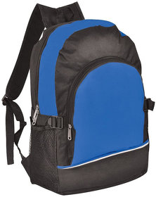 Рюкзак. ярко-синий с чёрным, 30х42х13, Полиэстер 600D+1680D, шелкография (H9696/26)