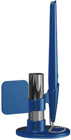 H220/48/25 - FLAG, ручка шариковая с держателем, синий, пластик