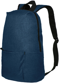 H16107/25 - Рюкзак BASIC, темно-синий меланж, 27x40x14  см, oxford 300D