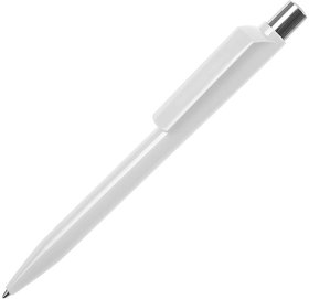 Ручка шариковая DOT, белый, пластик