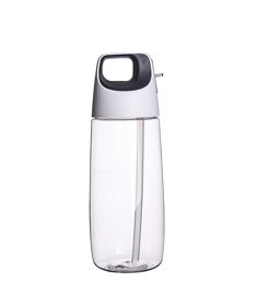H1116/01 - Бутылка для воды TUBE, 700 мл; 24х8см, прозрачный, пластик rPET
