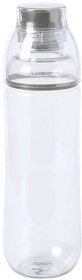Бутылка для воды FIT, 700 мл; 24,5х7,4см, прозрачный с серым, пластик rPET (H1114/30)