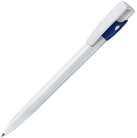 KIKI, ручка шариковая, ярко-синий/белый, пластик (H390/25)