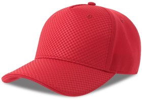 Бейсболка GEAR-S, 5 клиньев, заст. на липучке, красный,100% п-й п-э/95% п-й п-э, 5% э-н, 300 г/м2 (H25410-S.08)