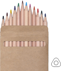 Набор цветных карандашей KINDERLINE middlel,12 цветов, дерево, картон (H32831)