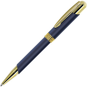 ADVOCATE, ручка шариковая, синий/золотистый, металл