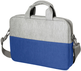 H970122/24 - Конференц-сумка BEAM NOTE, серый/ярко-синий, 39х30х6.5 см, ткань верха:100% полиамид, под-д:100%поли