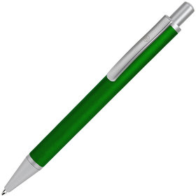 H19601/15_black - CLASSIC, ручка шариковая, зеленый/серебристый, металл, черная паста