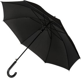 Зонт-трость OXFORD с ручкой из искусственной кожи,полуавтомат, 100% полиэстер (H7436/35)