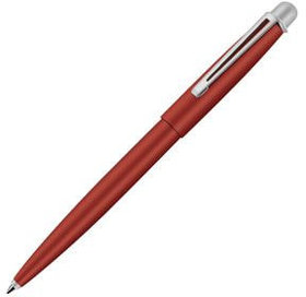 DELTA, ручка шариковая, красный/серебристый, металл