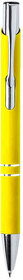 ZROMEN, ручка шариковая, желтый, металл, софт-покрытие