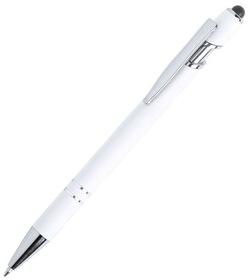 H346367/01 - LEKOR, ручка шариковая со стилусом, белый, металл