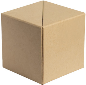 Органайзер настольный CUBE, бежевый, бумага, картон, пластик