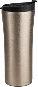 H28002/47 - Термокружка вакуумная с ситечком "Brew";  380 мл;  серебристый металлик; металл/пластик