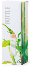 Бутылка для воды BURDIS, 420 мл, стекло/бамбук