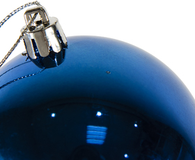 Шар новогодний Gloss, диаметр 8 см., пластик, синий