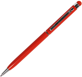 H1102/08 - TOUCHWRITER, ручка шариковая со стилусом для сенсорных экранов, красный/хром, металл