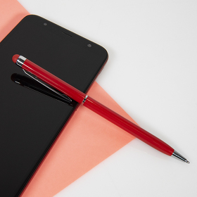 TOUCHWRITER, ручка шариковая со стилусом для сенсорных экранов, розовый/хром, металл
