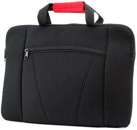 Конференц-сумка XENAC, черный/красный, 38 х 27 см, 100% полиэстер