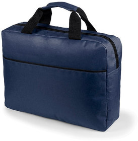H344613/26 - Конференц-сумка HIRKOP, темно-синий, 38 х 29,5 x 9 см, 100% полиэстер 600D