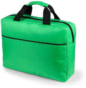 H344613/15 - Конференц-сумка HIRKOP, зеленый, 38 х 29,5 x 9 см, 100% полиэстер 600D