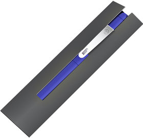 IQ, ручка с флешкой, 4 GB, синий/хром, металл