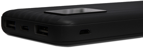 Универсальный аккумулятор OMG Wave 10 (10000 мАч), черный, 14,9х6.7х1,6 см
