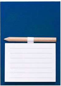 Блокнот с магнитом YAKARI, 40 листов, карандаш в комплекте, синий, картон (H344582/24)