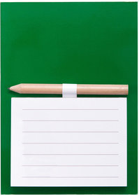 Блокнот с магнитом YAKARI, 40 листов, карандаш в комплекте, зеленый, картон (H344582/15)