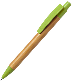 H346495/15 - SYDOR, ручка шариковая, светло-зеленый, бамбук, пластик с пшеничной соломой