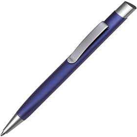 H1350/27 - TRIANGULAR, ручка шариковая, темно-синий/серебристый, металл
