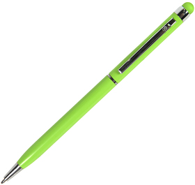 H1102/18 - TOUCHWRITER, ручка шариковая со стилусом для сенсорных экранов, зеленое яблоко/хром, металл
